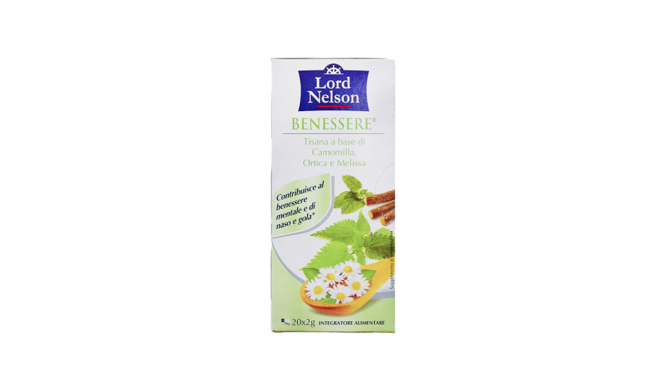 Tisana Benessere con Camomilla Ortica e Melissa