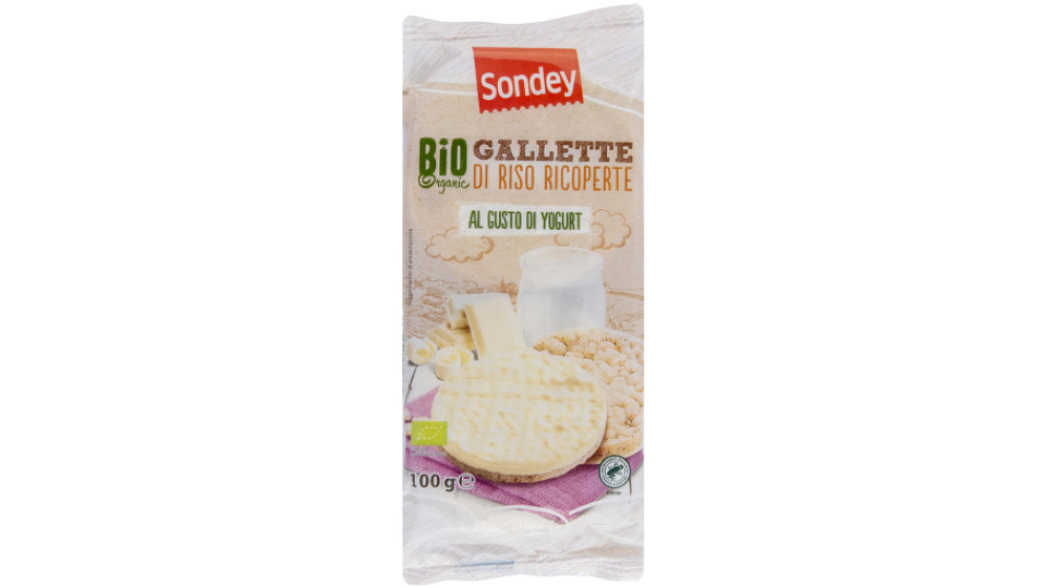 Gallette Bio di Riso Ricoperte Gusto Yogurt