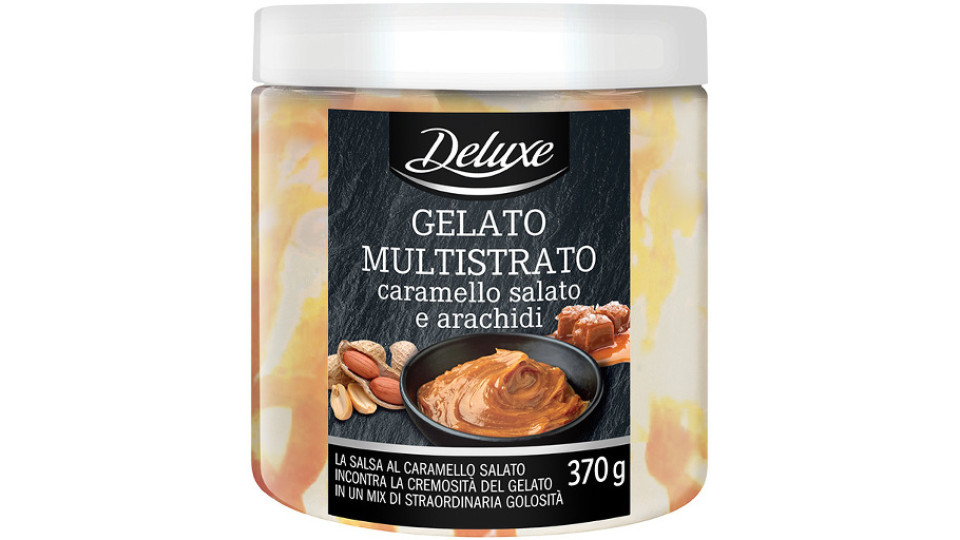 Gelato Multistrato con Caramello Salato e Arachidi