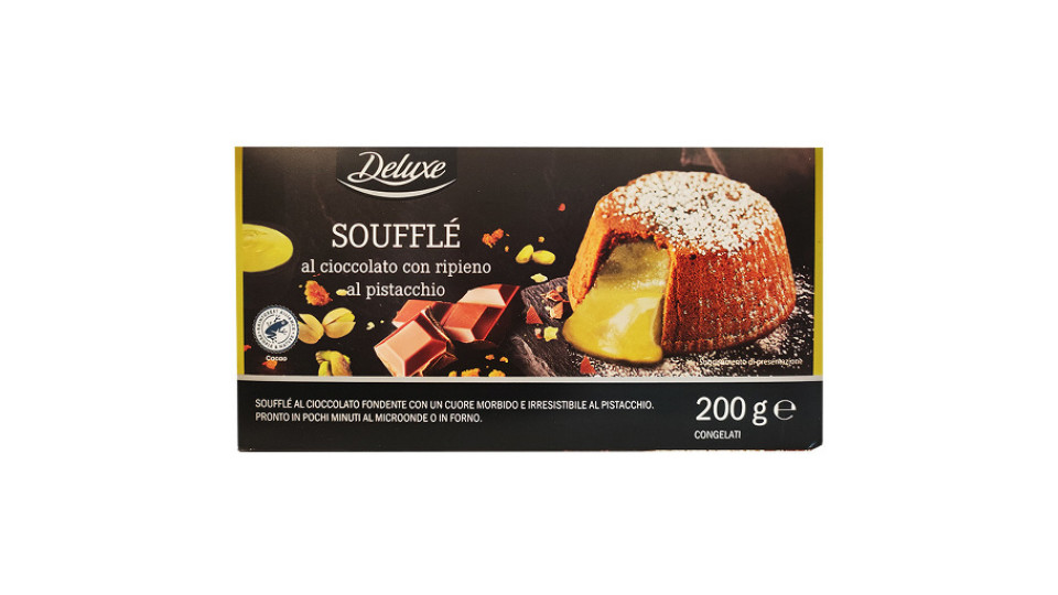 Soufflè al Cioccolato con Ripieno al Pistacchio