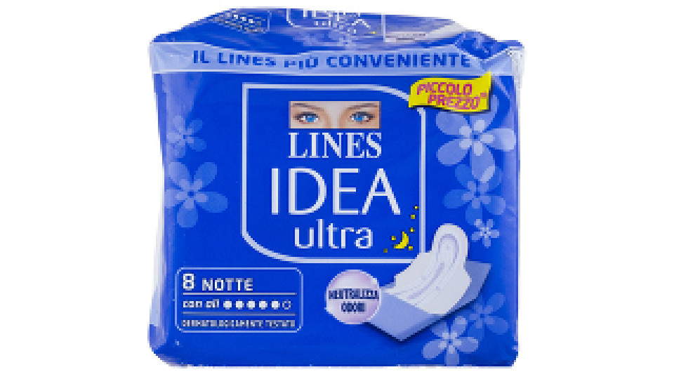 Idea Ultra Assorbenti Notte Ripiegati con Ali