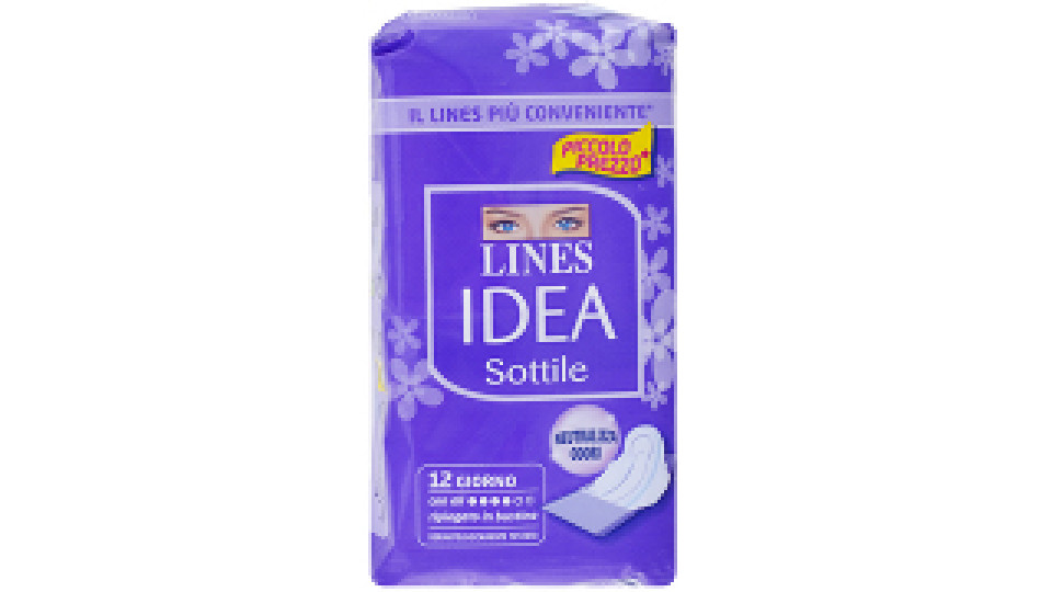 Idea Sottile Assorbenti Giorno Ripiegati con Ali