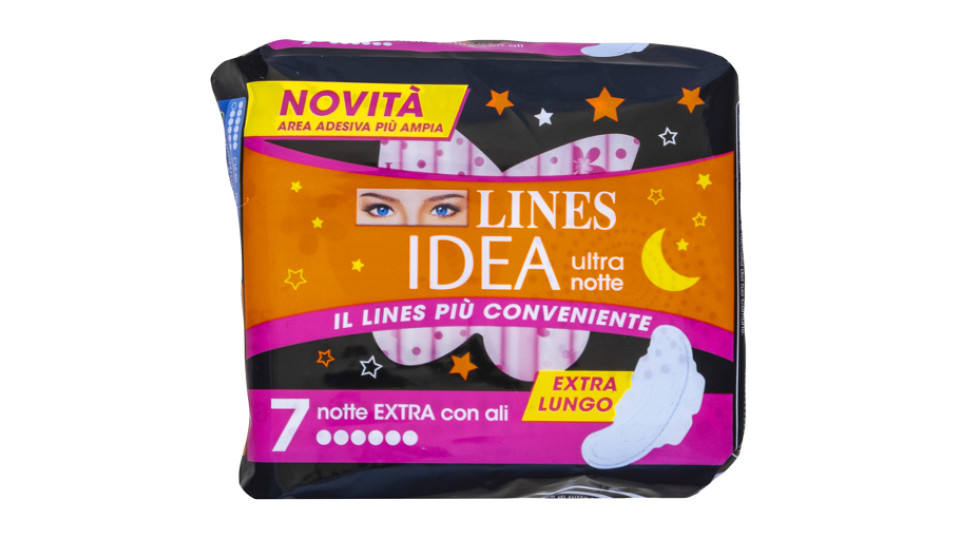 Idea Ultra Assorbenti Notte Extra con Ali