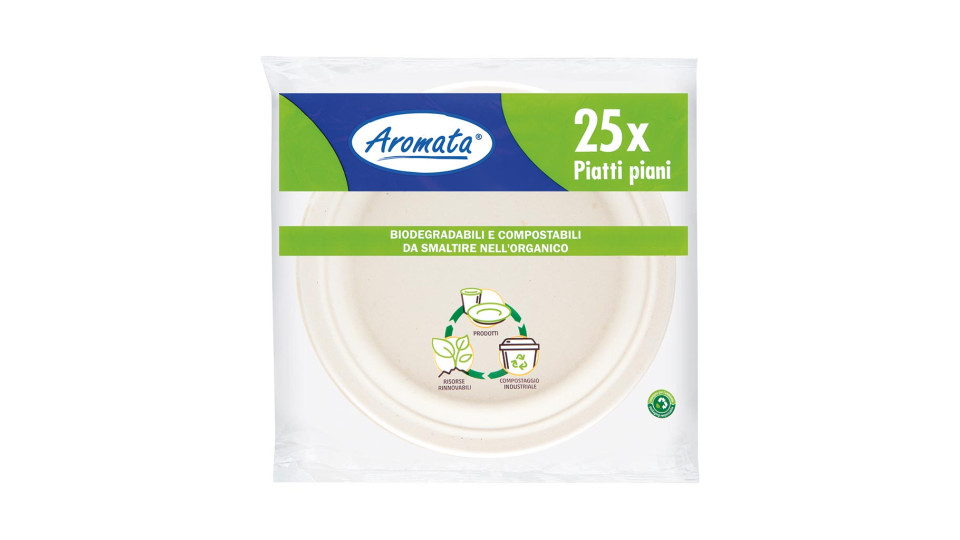 Piatti Piani in Fibra Vegetale