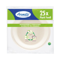 Piatti Fondi in Fibra Vegetale