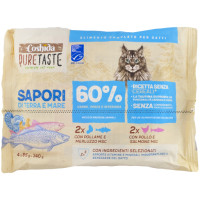 Patè per Gatto con Pollo e Salmone/pollame e Merluzzo, senza Cereali