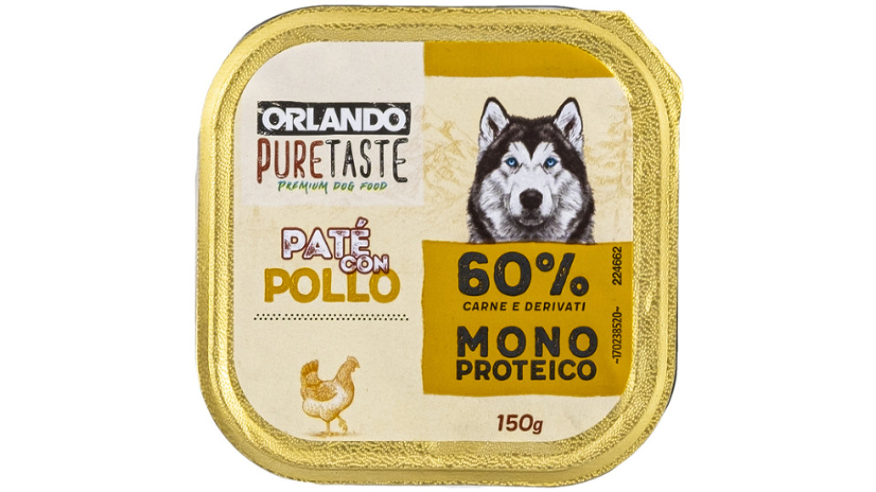 Patè per Cane Monoproteico con Pollo