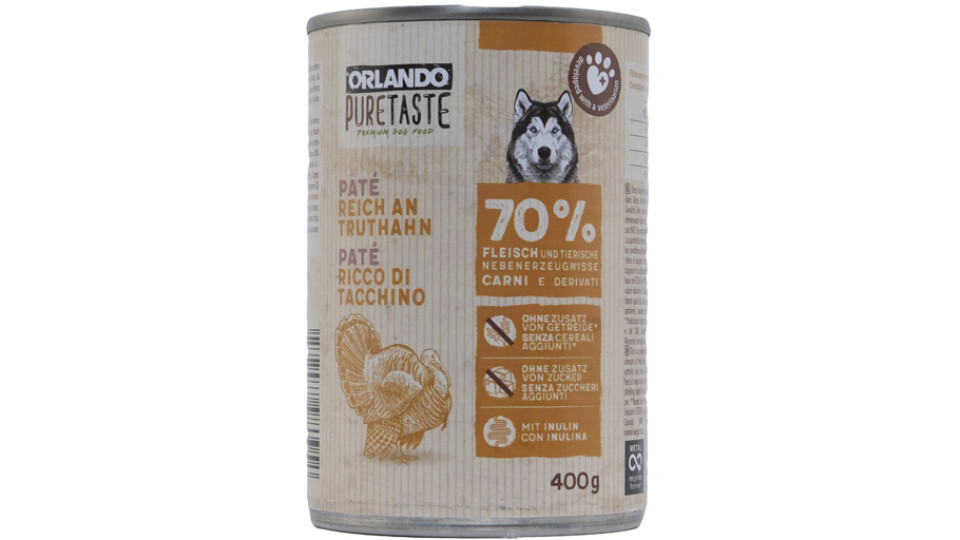 Patè per Cani Premium con Tacchino