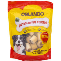Biscotti per Cane - Rotolini Ripieni di Carne