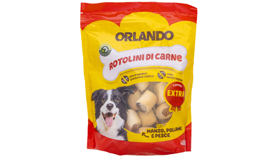 Biscotti per Cane - Rotolini Ripieni di Carne