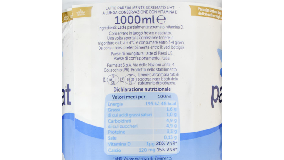 LATTE UHT PARZIALMENTE SCREMATO BARISTA