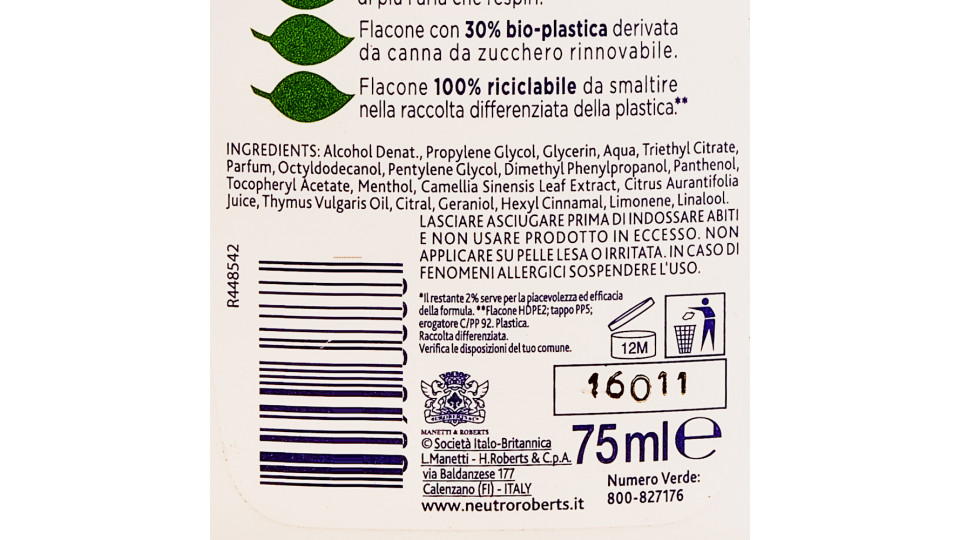 DEODORANTE ECODEO VERDE 75ML