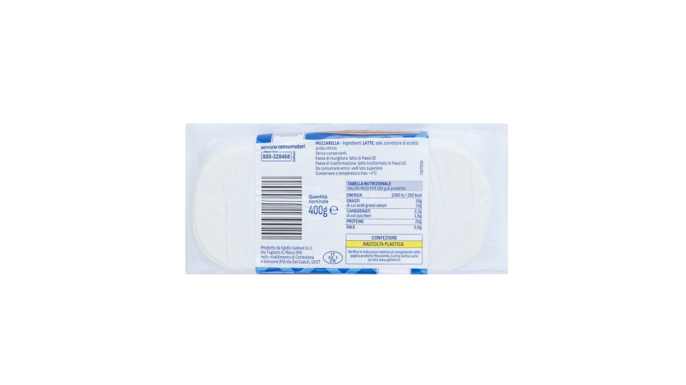 Galbani Santa Lucia Tris Mozzarella 3 X 125 G