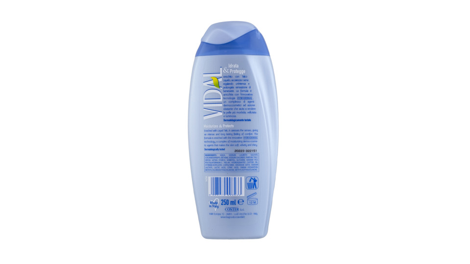 Vidal Sensitive Docciaschiuma Talco Liquido 250 ml