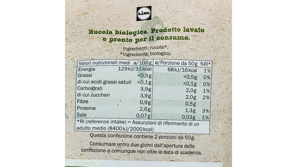 Rucola Biologica