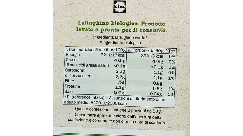 Lattughino Biologico