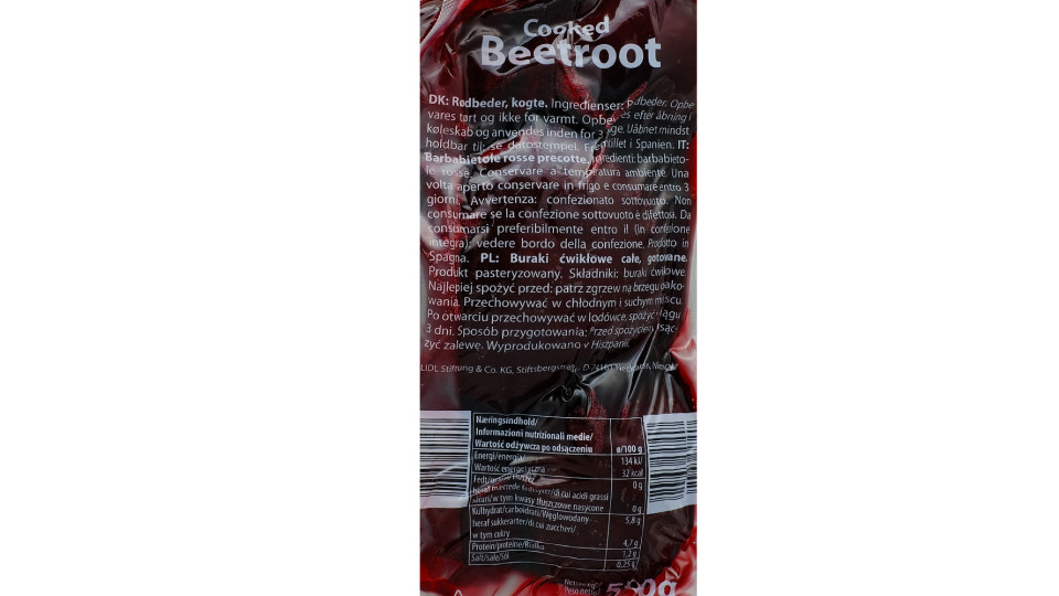 Barbabietole Rosse Precotte