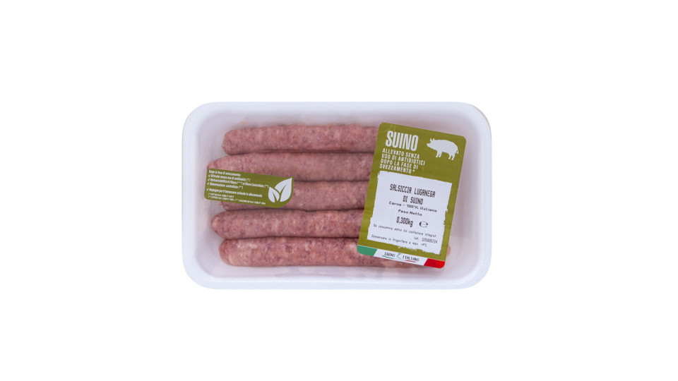 Salsiccia Luganega di Suino senza Antibiotici
