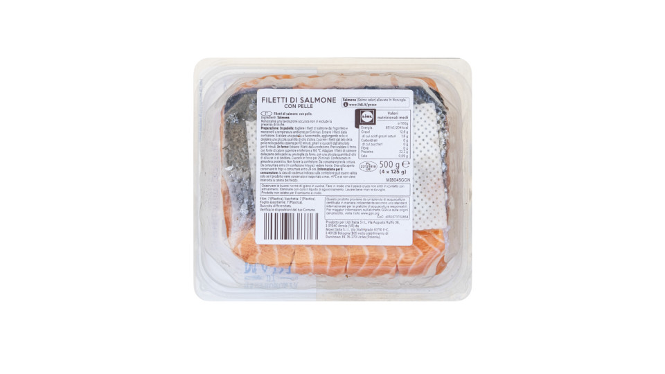 Filetto di Salmone con Pelle