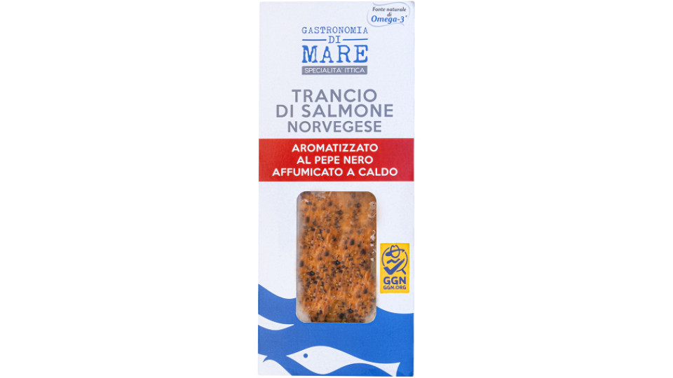 Salmone Norvegese Affumicato Aromatizzato al Pepe Nero
