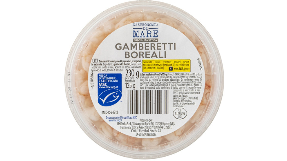 Gamberetti Boreali in Salamoia