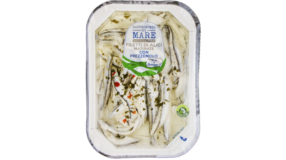 Filetti di Alici Marinate con Prezzemolo