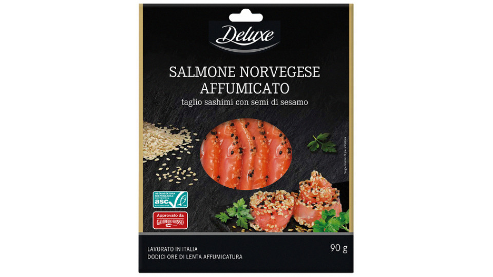 Salmone Norvegese Taglio Sashimi con Sesamo