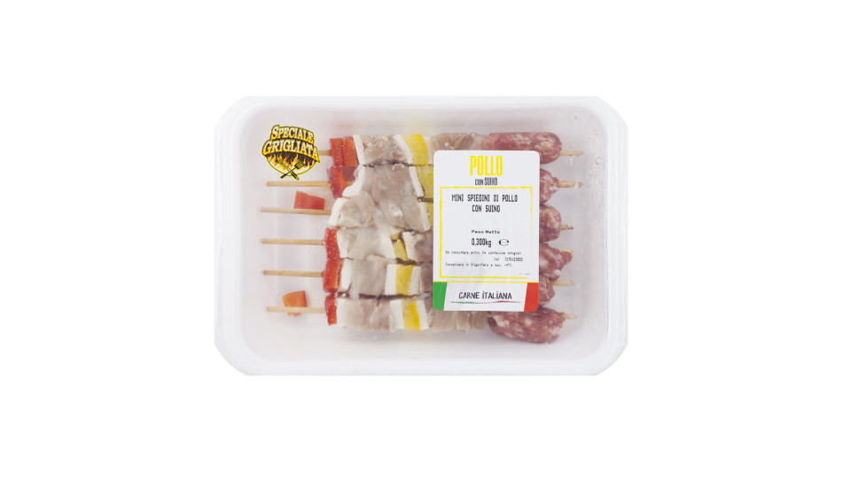 Mini Spiedini di Pollo con Suino