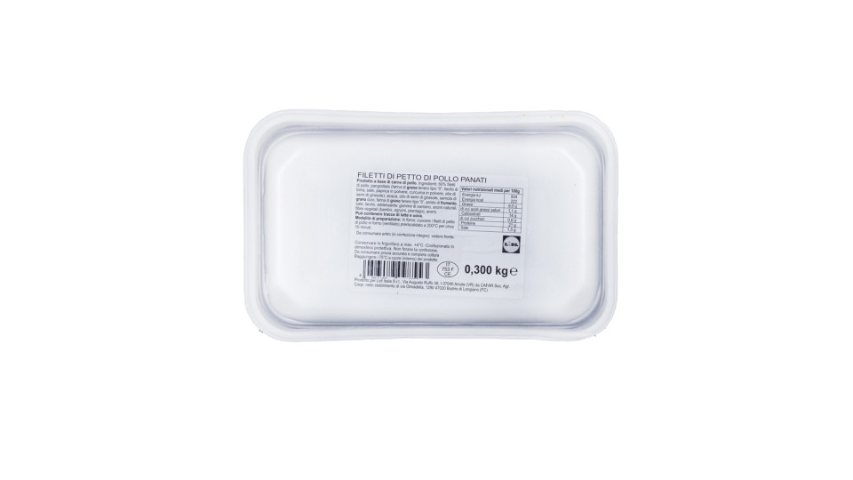 Filetti di Petto di Pollo Panati