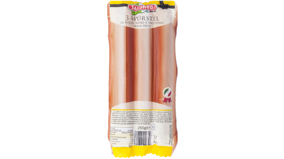 Würstel Misto di Pollo, Suino e Tacchino