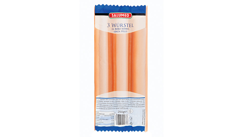 Würstel di Puro Suino 80% Carne di Suino