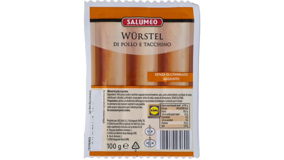 Mini Würstel Pollo e Tacchino