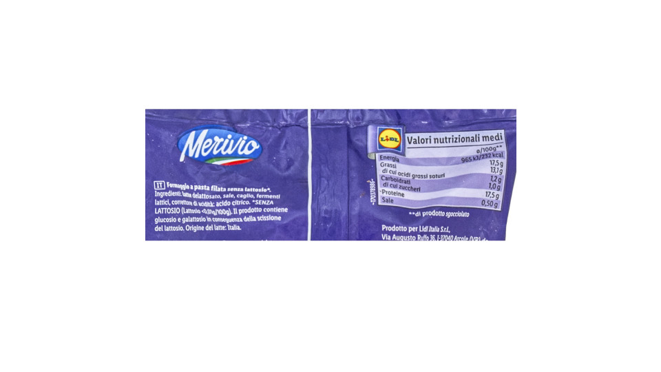 Mozzarella senza Lattosio
