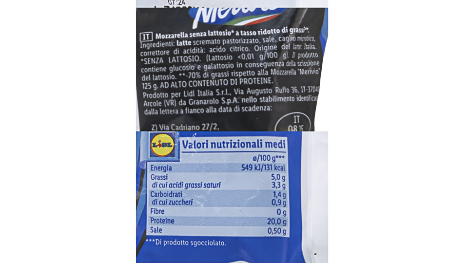 High Protein Mozzarella