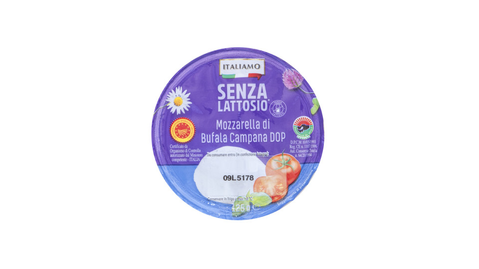Mozzarella di Bufala Campana Dop senza Lattosio