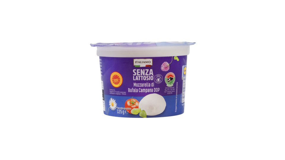 Mozzarella di Bufala Campana Dop senza Lattosio