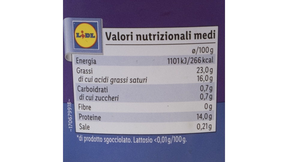 Mozzarella di Bufala Campana Dop senza Lattosio