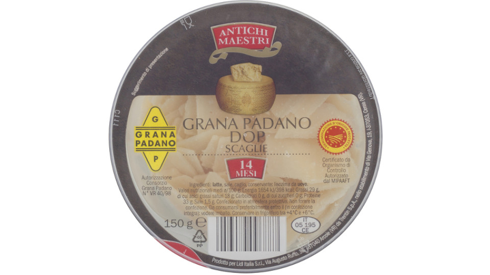 Grana Padano Dop Scaglie 14 Mesi