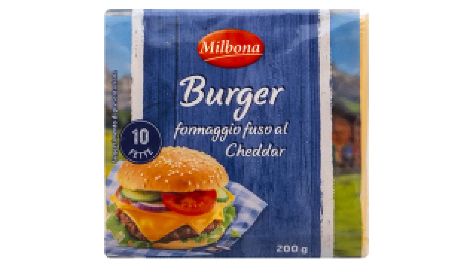 Formaggio Fuso a Fette al Cheddar