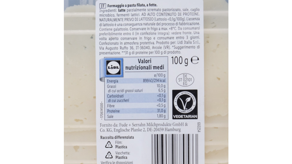 High Protein Fette di Formaggio