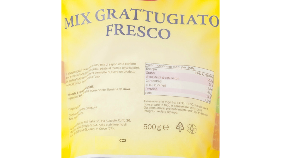 Mix Grattugiato