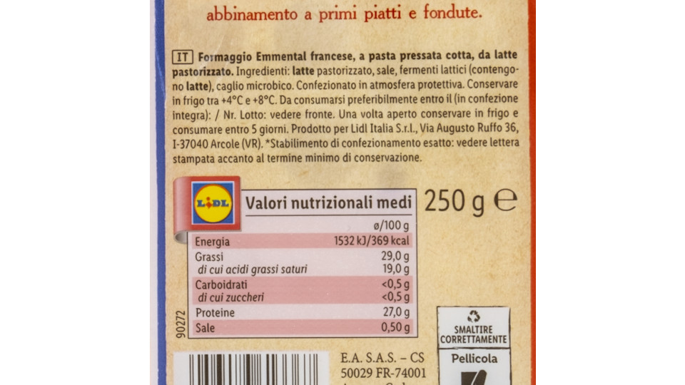 Emmental Francese
