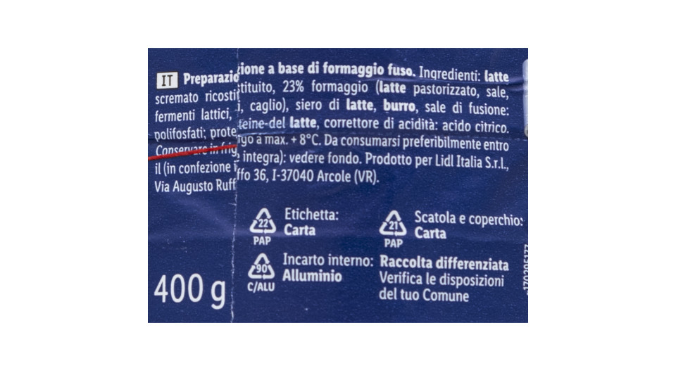 Formaggio Fuso a Spicchi
