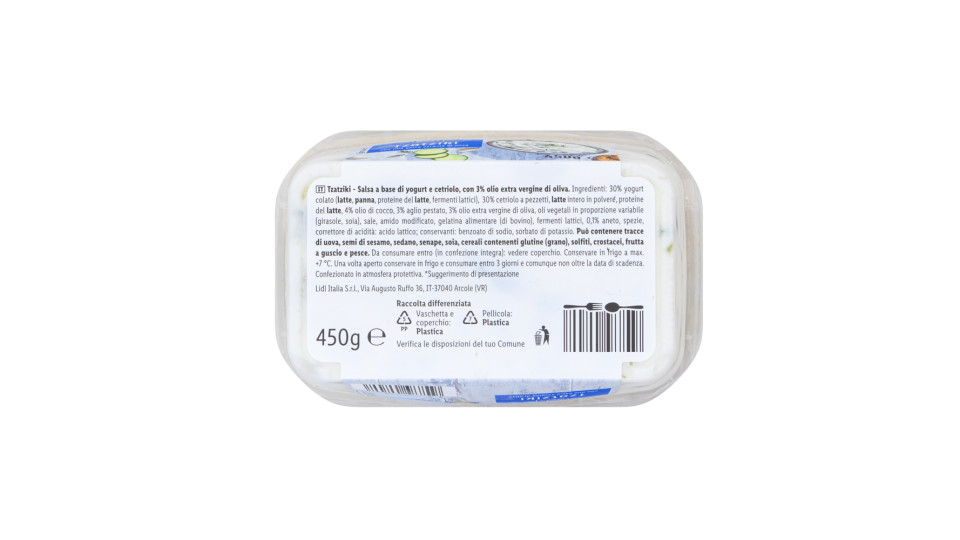 Tzatziki con Olio Extra Vergine di Oliva