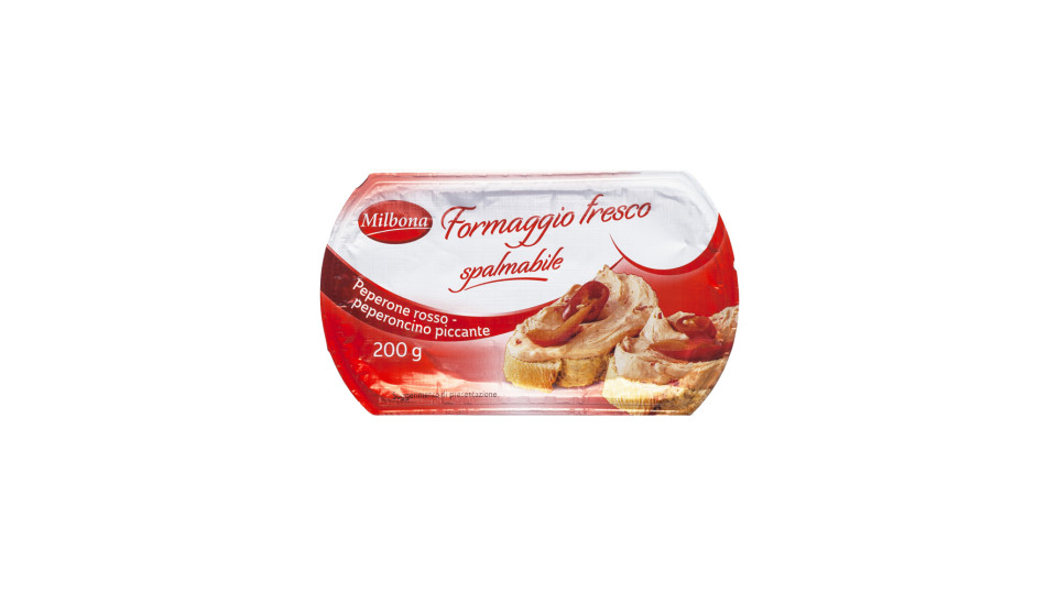 Crema Spalmabile con Formaggio Peperone Rosso e Peperoncino Piccante