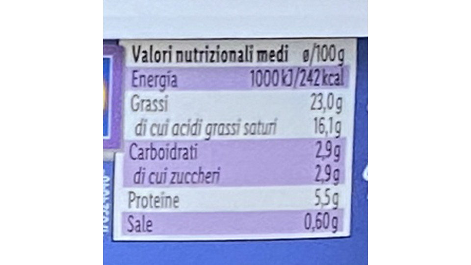 Formaggio Spalmabile senza Lattosio