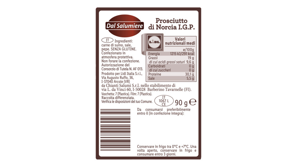 Prosciutto di Norcia Igp