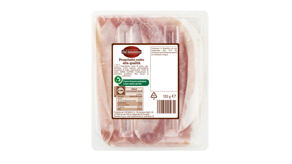 Prosciutto Cotto Nostrano Alta Qualità