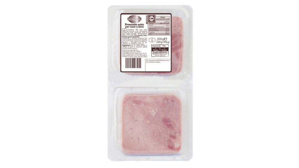 Prosciutto Cotto per Toast
