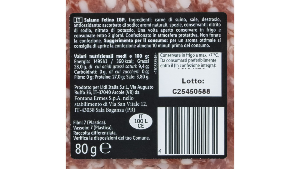 Salame Felino Igp